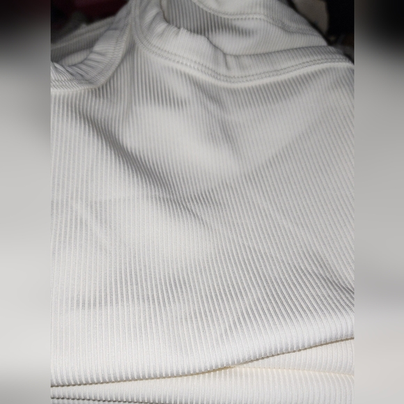 White Ribbed Tank Tops - Picture 2 of 10